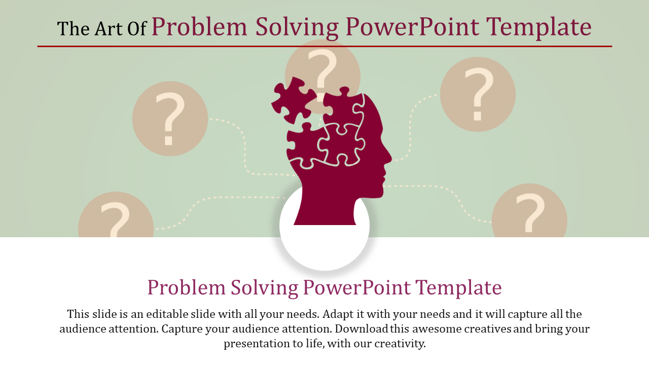 problem solving powerpoint template-The Art Of Problem Solving Powerpoint Template